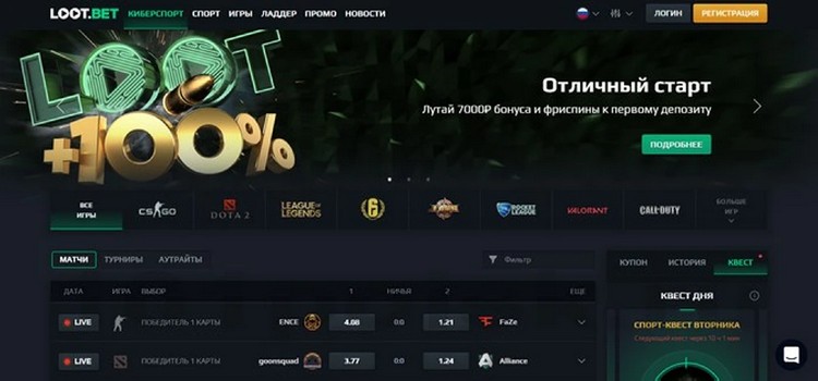 Обзор БК Lootbet