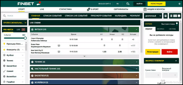 Обзор БК Finbet